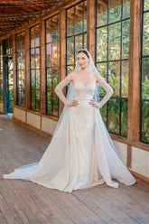 Gümüş Demontlu Balık Gelinlik